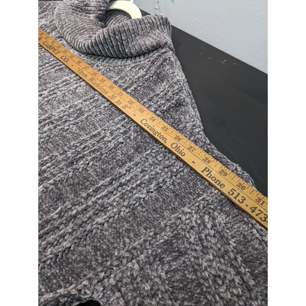 Zenana Outfitters Sweater Soft Cozy Chunky Cable Knit Cowl Neck Preppy Women XL - Picture 6 of 10